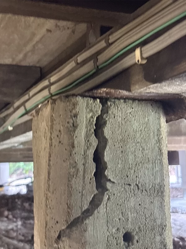 Marto Building Inspections building foundation cracked